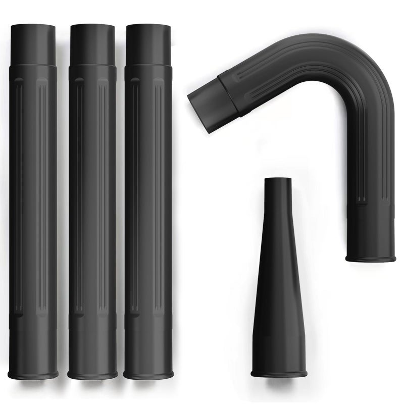 Sealegend 5-Piece Gutter Cleaning Kit Leaf Vacuum Attachment 2-1/2-inch Wet/Dry Shop Vac Accessories for Cleaning Gutter from The Ground Gutter Cleaning Tools with 3Pcs Extension Wands  Black - Image 1